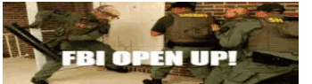 FBI Open Up! Police Raid Meme Sticker
