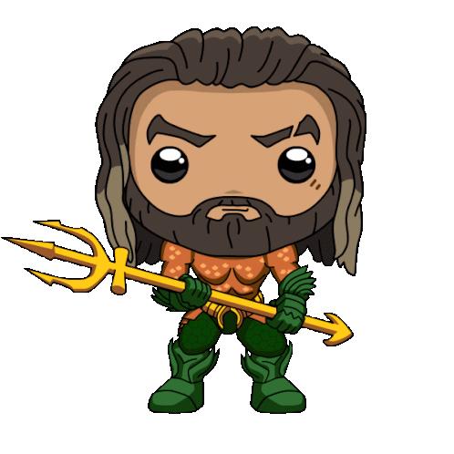 Aquaman Funko Pop Flexing Muscles Trident Pose