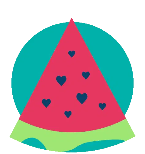 LIEB'S Watermelon & Parrot Travel Holiday Sticker