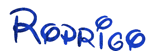 Rodrigo Name Sticker - Disney Font